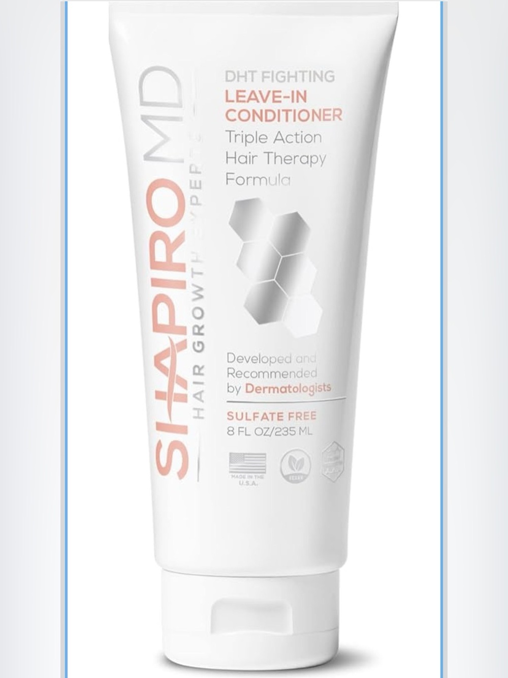 NWT Shapiro MD Leave-In Conditioner - DHT Fighting Triple Action Hair Therapy